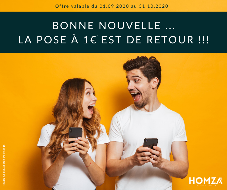 Pose à 1€