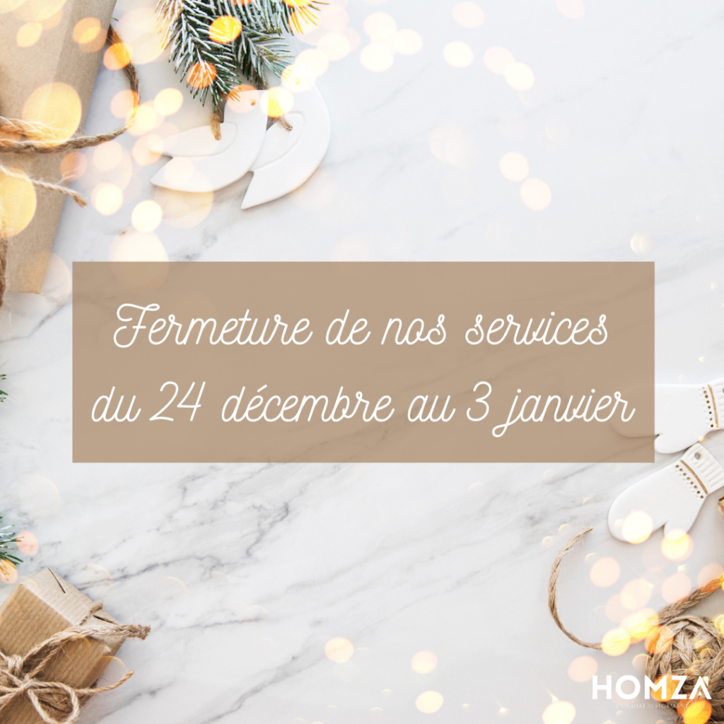 Fermeture fin d'année