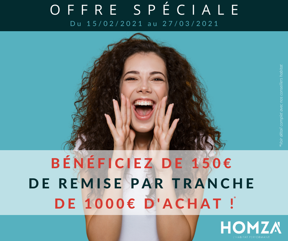 150€ par tranche de 1000€ d'achat