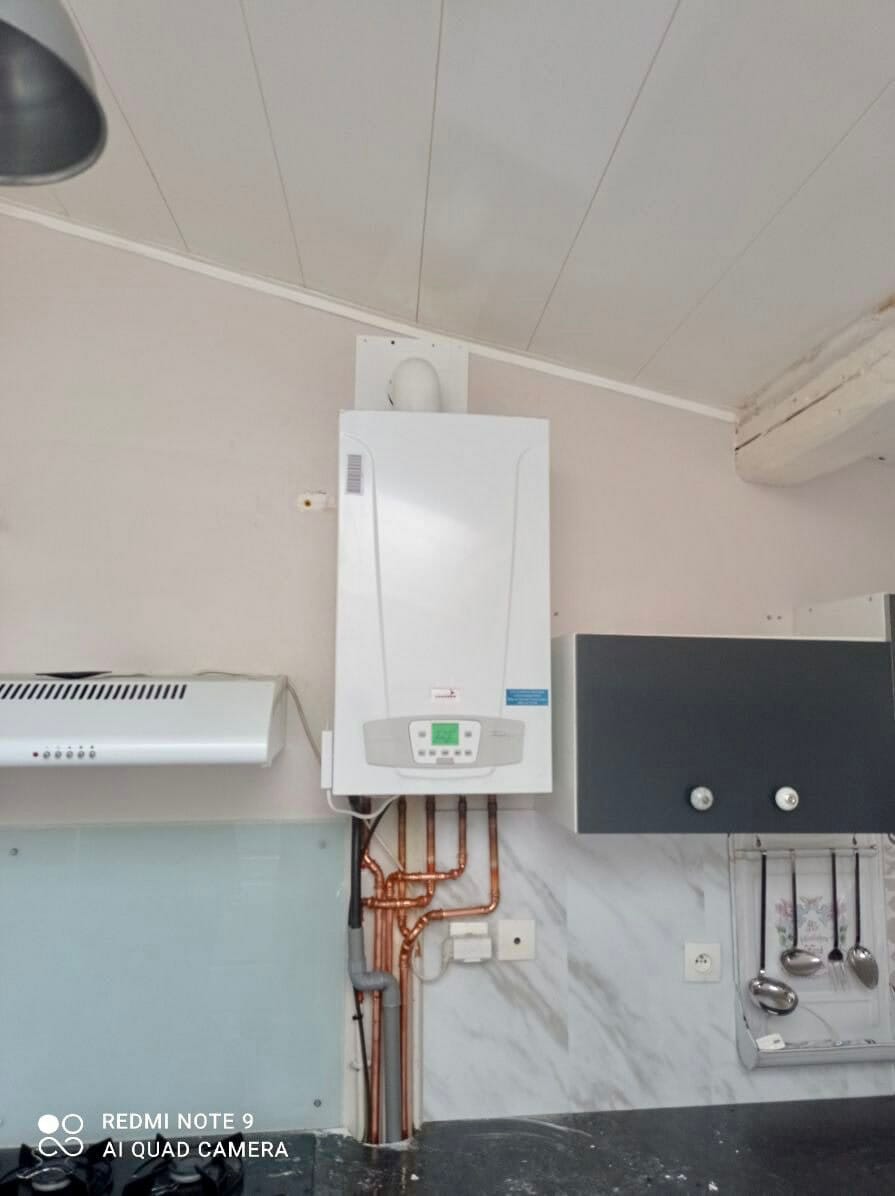 Pose chaudière gaz à condensation nouvelle génération à Bertry dans le Nord  - Homza