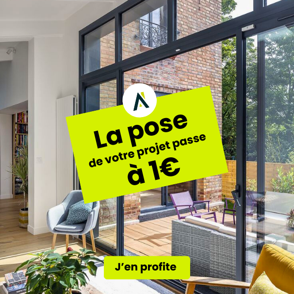 Offre pose à 1€ - menuiseries