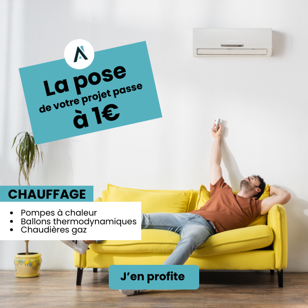 Offre pose à 1€ - chauffage hydro