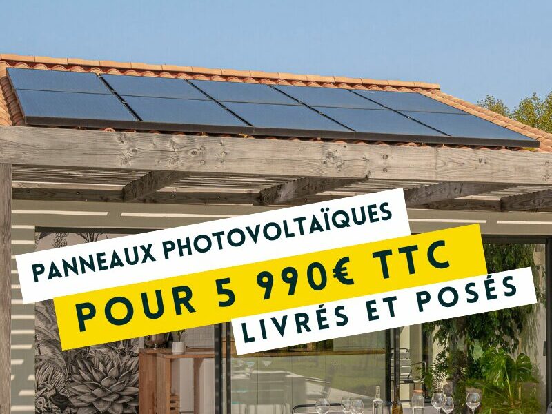 Offre panneaux photovoltaïques 5990€