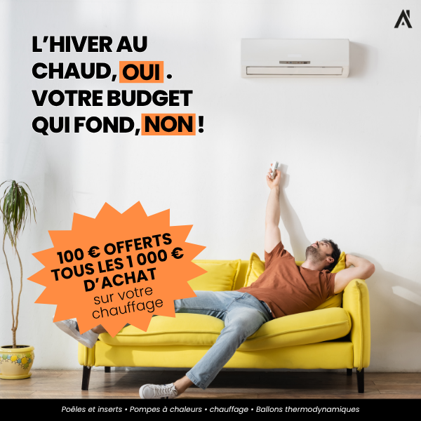 Offre de l'hiver : 100€ de remise tous les 1 000€ d'achat - pac