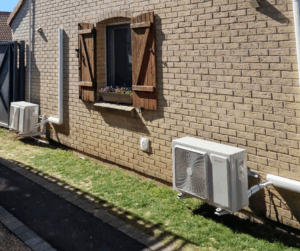 Unité extérieure de climatisations réversibles sur Proville, Cambrai