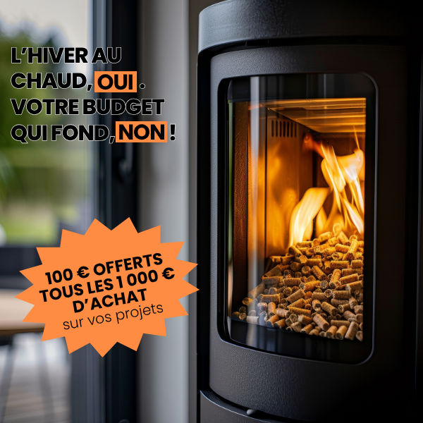 Offre de l'hiver : 100€ de remise tous les 1 000€ d'achat
