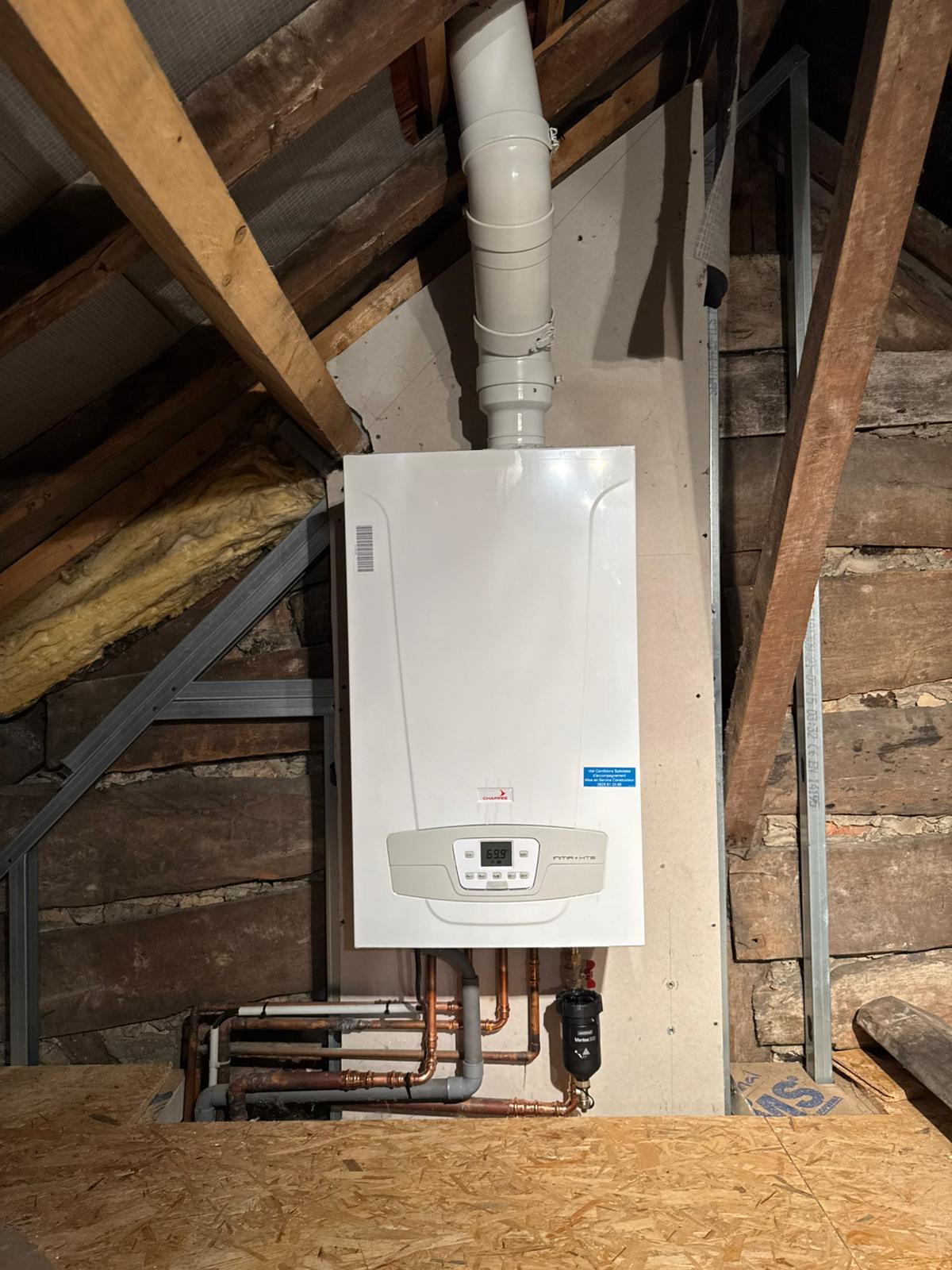 Installation d’une chaudière gaz à condensation à Chéreng, près de Villeneuve d’Ascq