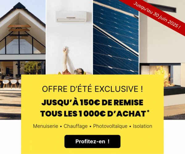 Notre offre du moment : 150€ de remise tous les 1 000€ d'achat