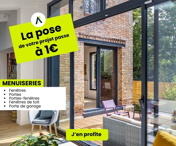 Pose à 1€ - Menuiseries