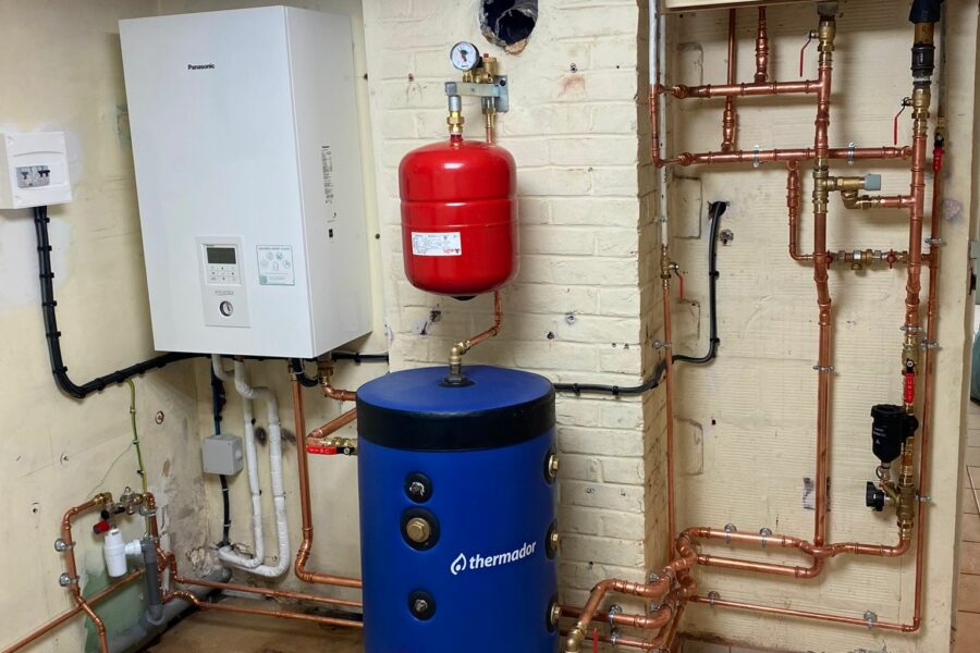 Installation d’une pompe à chaleur Air/Eau Panasonic à Habarcq
