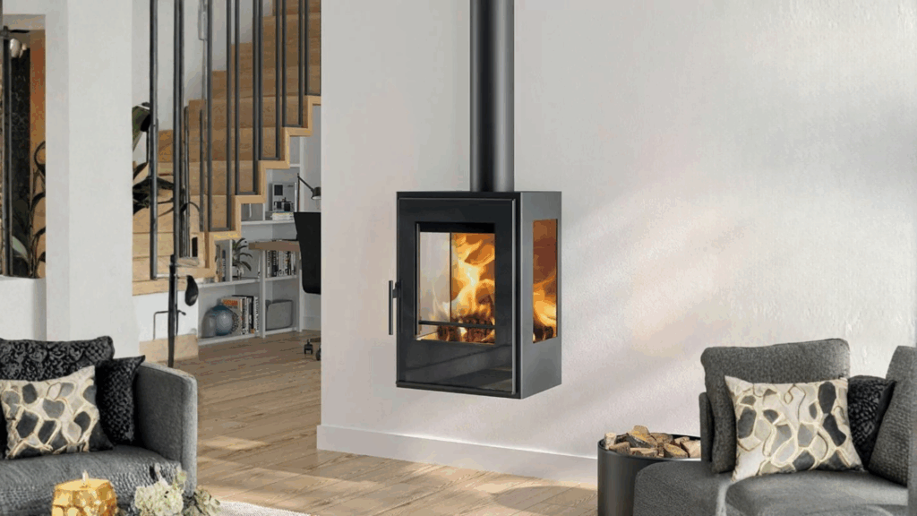 Le poêle suspendu : design et performance