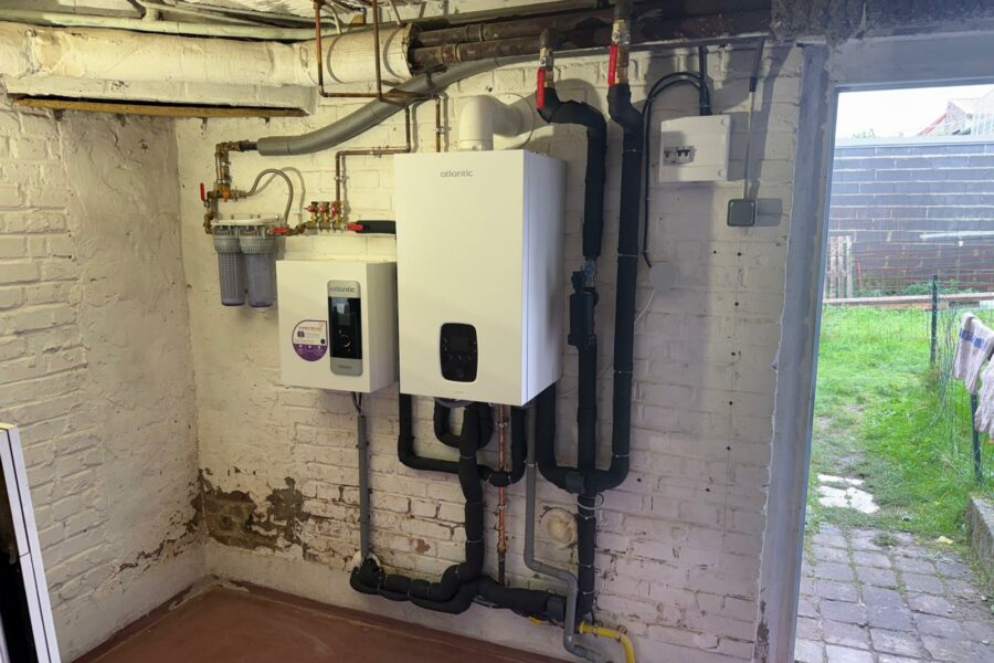 Installation d’une chaudière hybride Atlantic Hynea 8/30 à Houchin