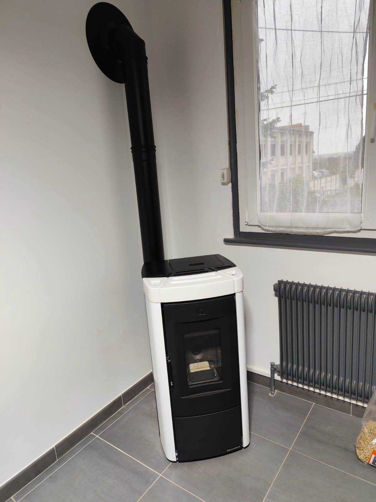 Installation d’un poêle à granulés Moira à Vimy