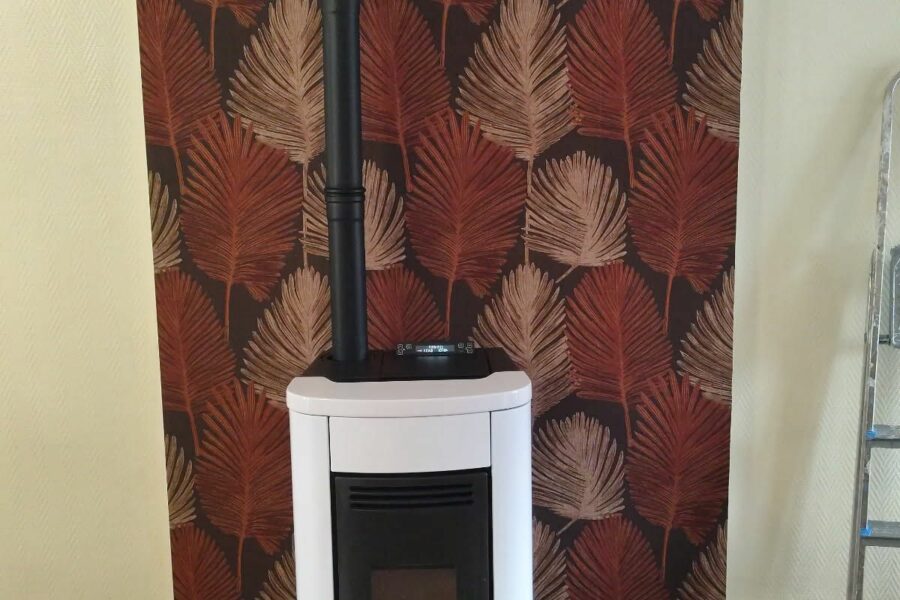 Installation d’un poêle à granulés Klaudia à Saint-Laurent-Blangy