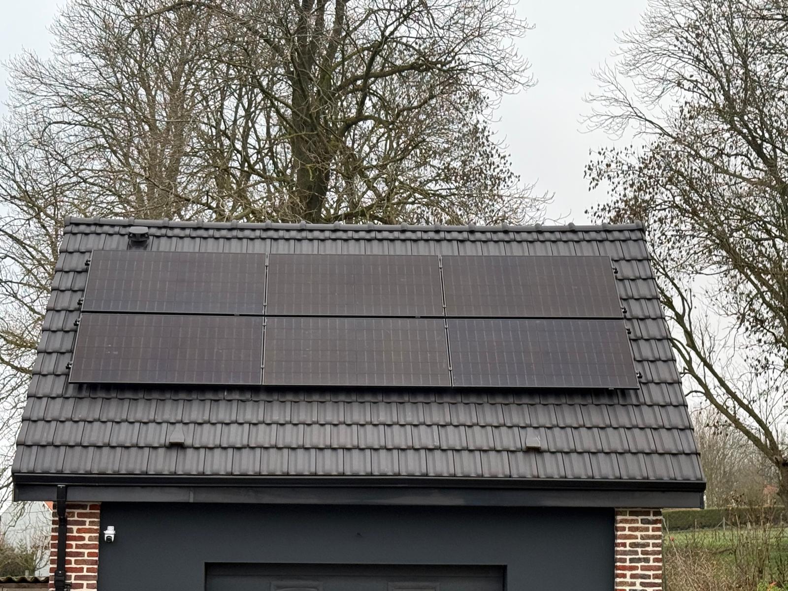 Installation de panneaux photovoltaïques à Héninel