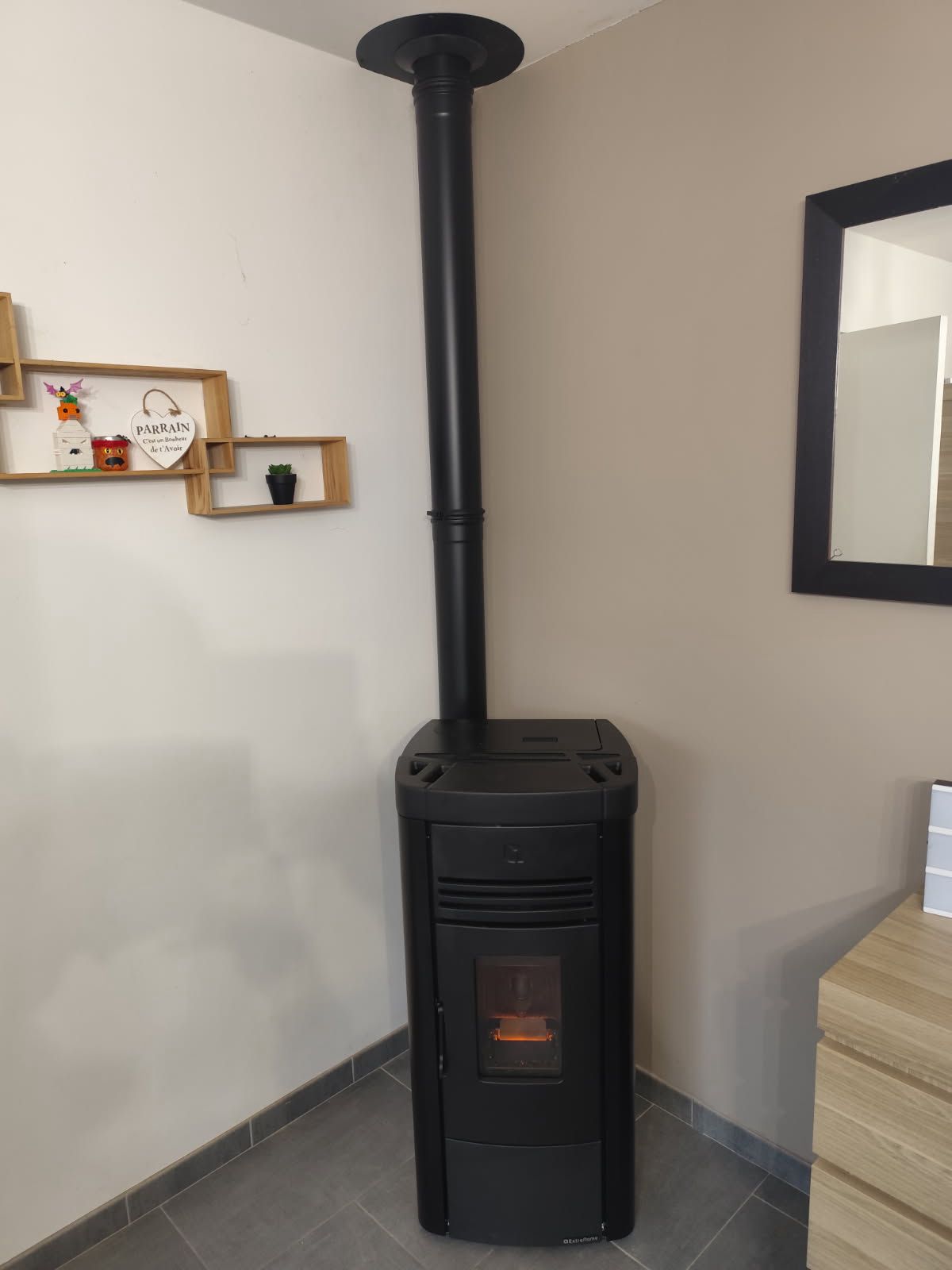 Installation d’un poêle à granulés Angela à Estourmel