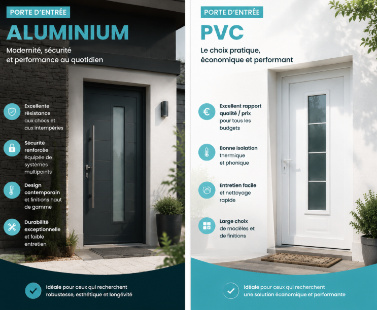 Pvc versus Alu quel matériau choisir